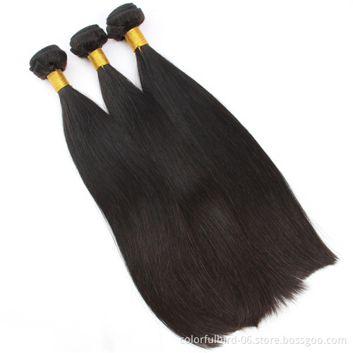Wholesale 100% Human Hair Weave Bundles Unprocessed Virgin Brazilian straight Hair Extension bundles human hair